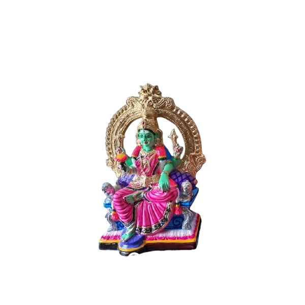 Paper Machie Raja Rajeshwari Amman Golu Statue - 2.5 Feet