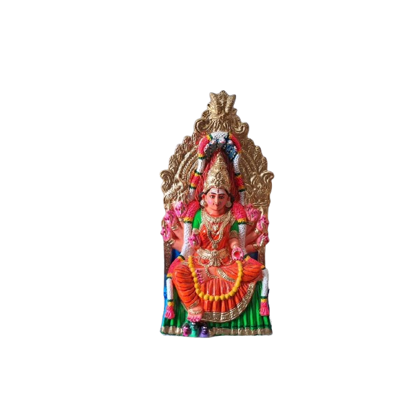 Paper Machie Samayapuram Maariamman Golu Statue - 2.5 Feet