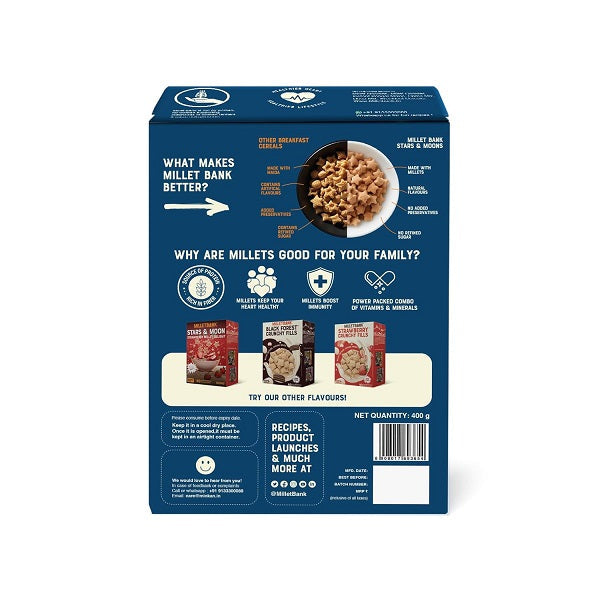 Millet Bank Stars and Moons Chocolate Millet Delight - 400 g