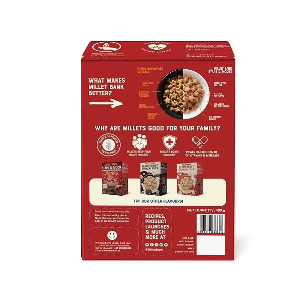 Millet Bank Stars and Moons Strawberry Millet Delight - 400 g
