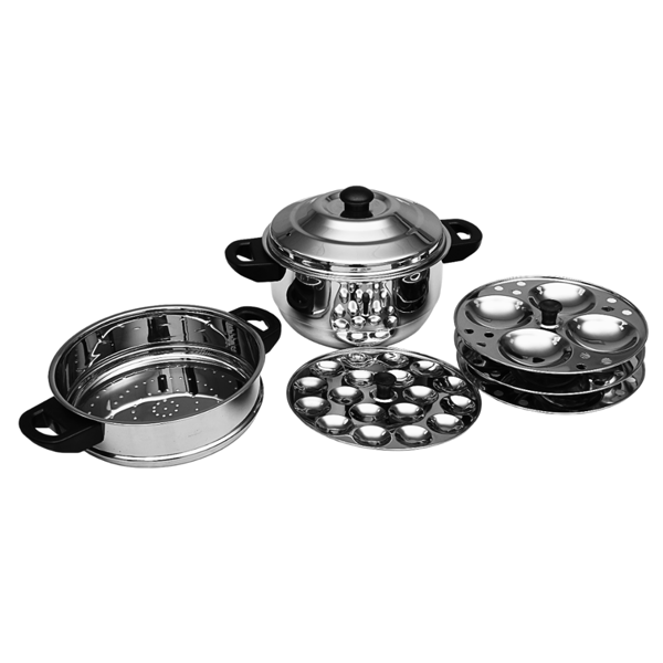 LLM Multi Purpose Steamer with Mini Idli Plate Induction & Standard Idli Maker - 1 Pc