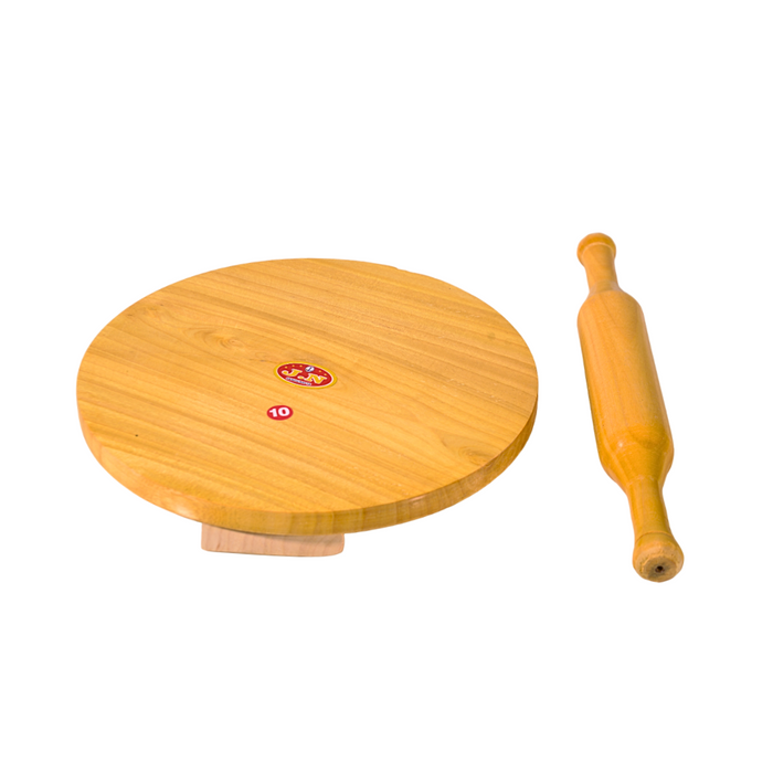 Wooden Chapathi Palagai with Roller - 1 Pc