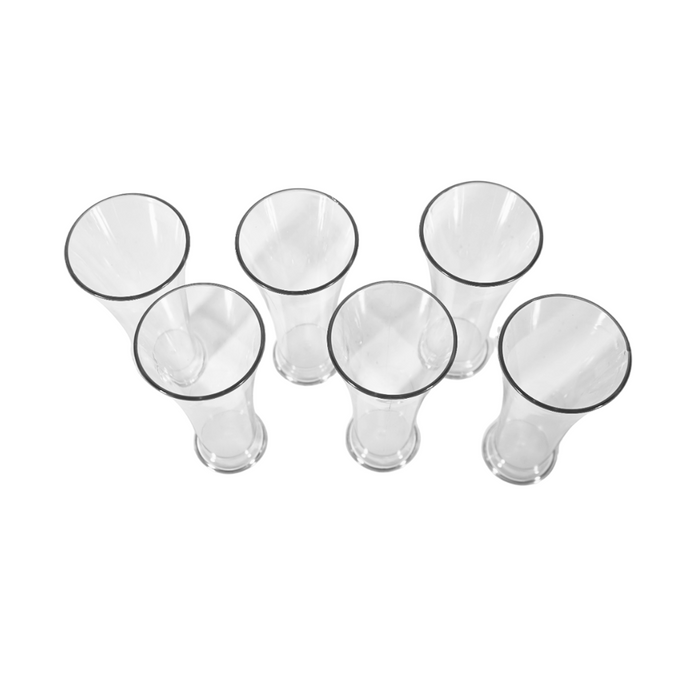 Transparent Trendy Lassi Glass - Set of 6