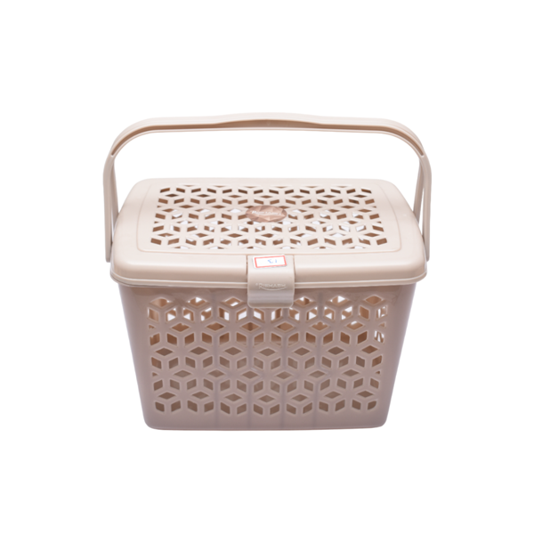 Plastic Square Multi Purpose Storage Basket - 1 Pc