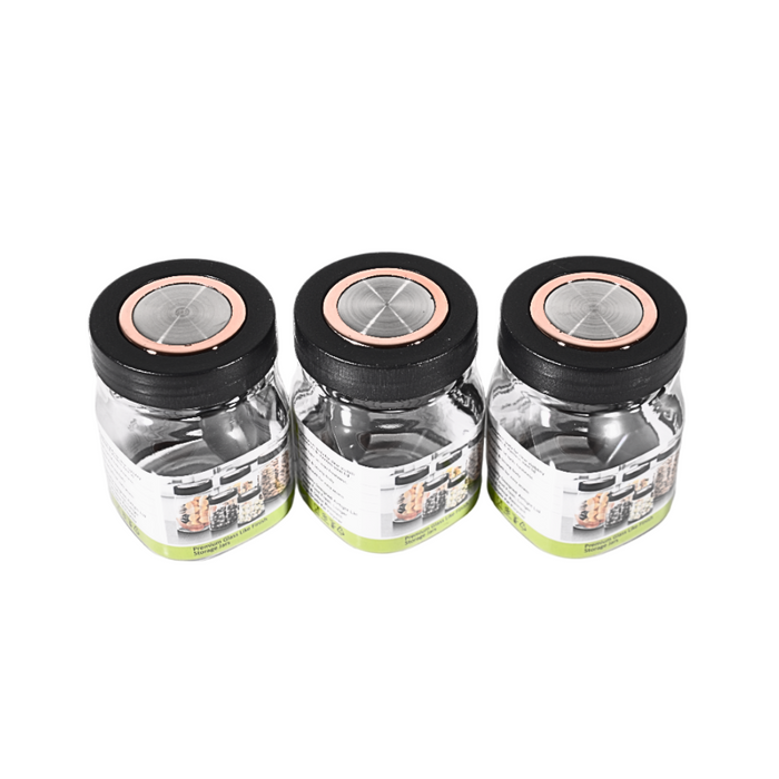 Plastic Transparent Pet Jar - 500 ml (Set of 3)