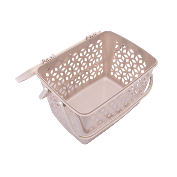 Plastic Square Multi Purpose Storage Basket - 1 Pc