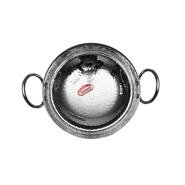 Stainless Steel Heavy Hammered Kadai - 1 pc(1 L)