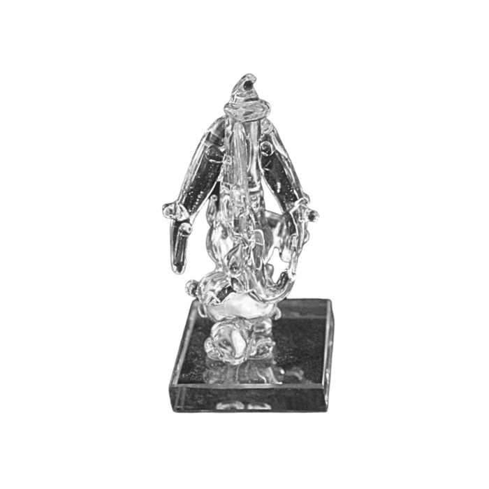 Crystal Glass God Ganesh Idol Showpiece for Car Dashboard - 1 Pc