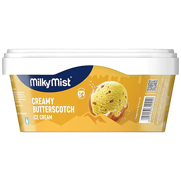 Milky Mist Ice cream Creamy Butter Scotch - 1 L