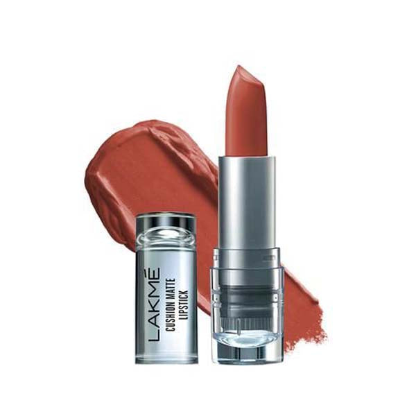 Lakme Cushion Matte Lipstick Brown Burst - 4.5 g