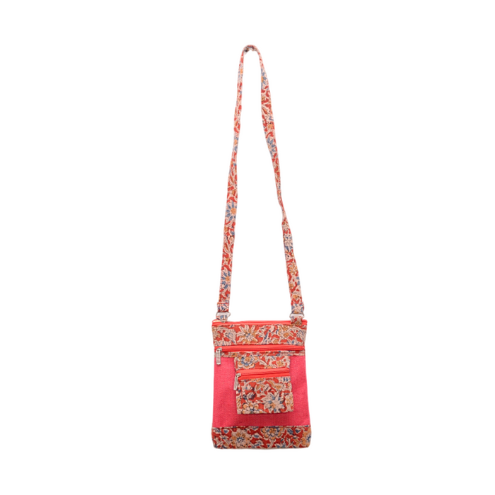 Kalamkari Ladies Sling Bag Pink - 1 Pc