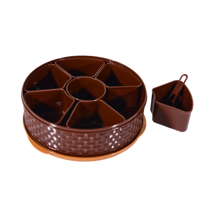 Plastic Masala Box Round - 1 Pc