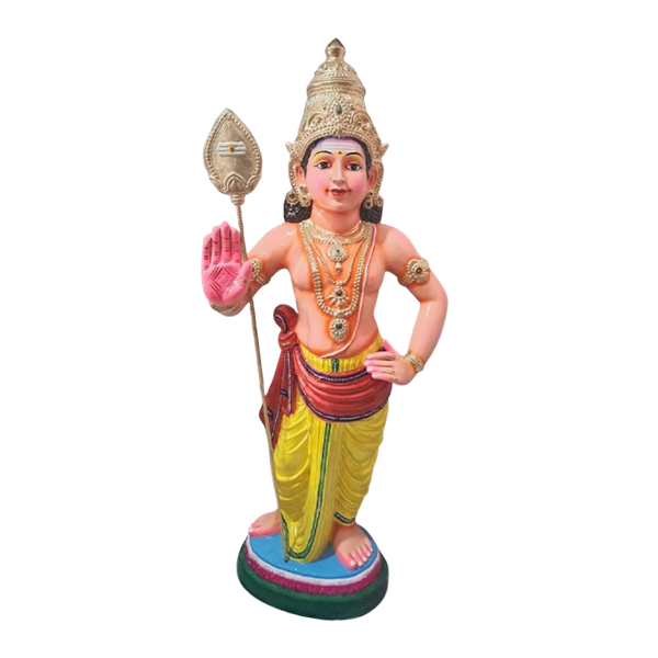 Paper Mache Murugan Golu Statue - 4 Feet