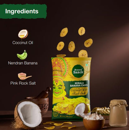 Beyond Snack Kerala Banana Chips Coconut oil & Rock Salt  - 100 g