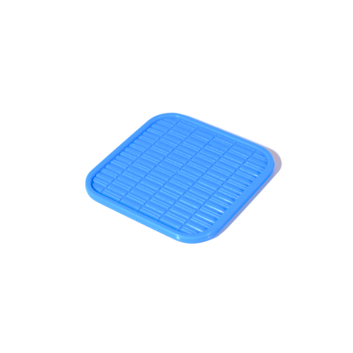 Plastic Square Design Tea Coffee Coasters - 1 Set