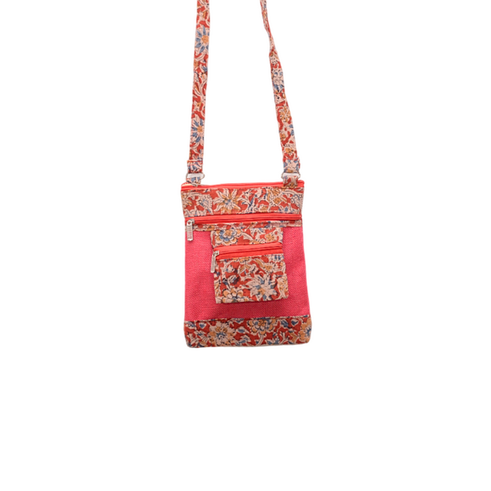 Kalamkari Ladies Sling Bag Pink - 1 Pc