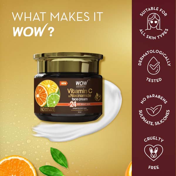 Wow Skin Science Vitamin C Face Cream - 50 ml