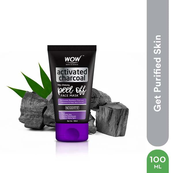 Wow Skin Science Activated Charcoal Peel Off Mask - 100 ml