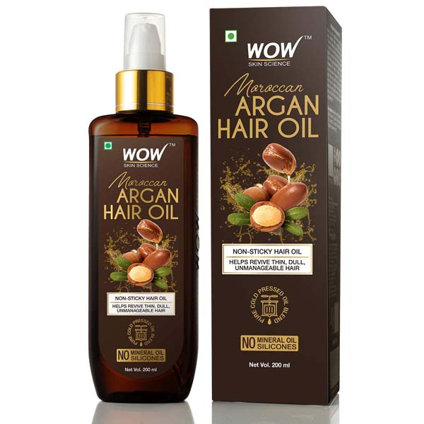 Wow Skin Science Moroccan Argan Hair Oil - 200 ml