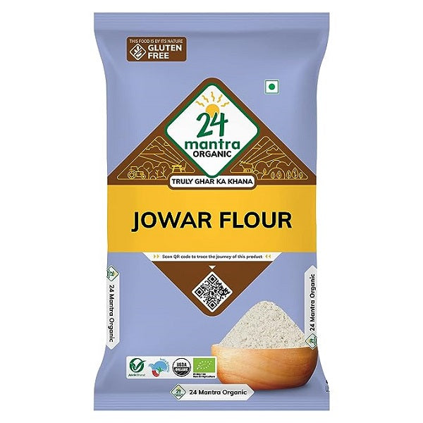 24 MANTRA Jowar Flour (Certified ORGANIC) - 500 g