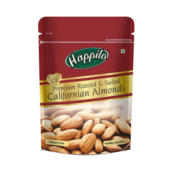 Happilo Premium Californian Almonds Roasted & Salted  - 200 g