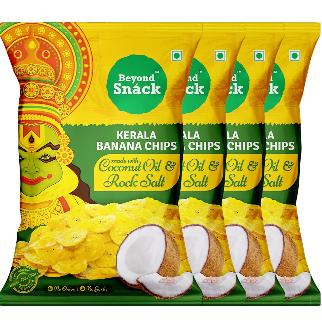 Beyond Snack Kerala Banana Chips Coconut oil & Rock Salt  - 100 g