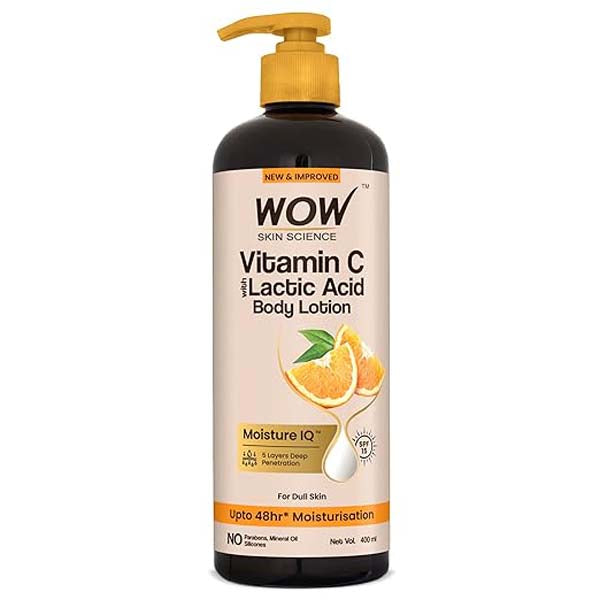 Wow Skin Science Vitamin C Body Lotion Non Sticky & Non Greasy Moisturising & Smoothening Care - 400 ml