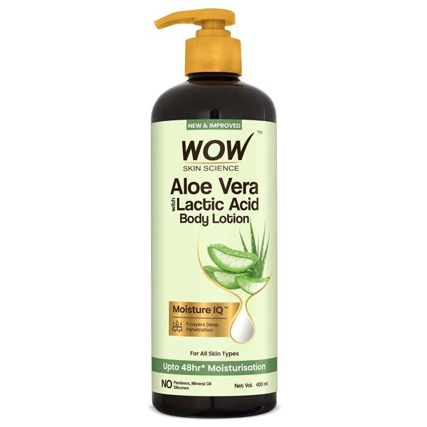 Wow Skin Science Aloe Vera Body Lotion for Ultra Light Hydration - 400 ml