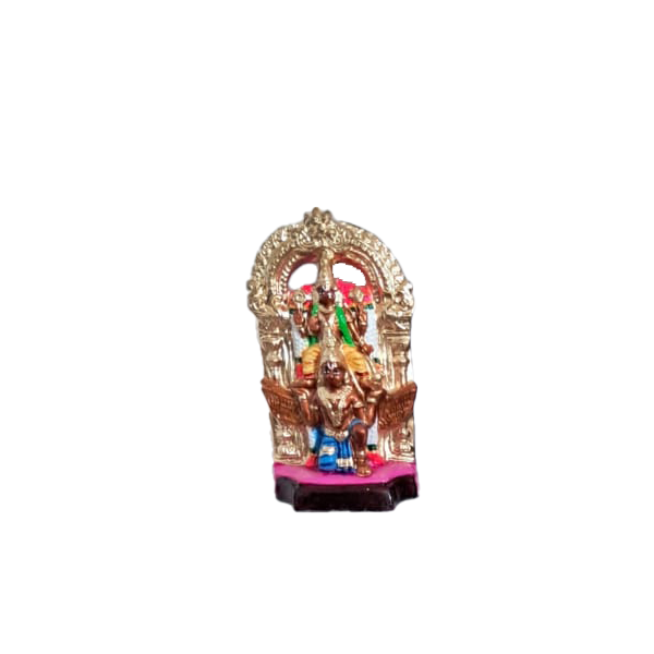 Paper Machie S.Bhramotsavam Garudavaganam Golu Statue - 1 Feet