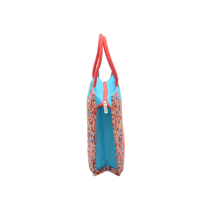 Ladies Fancy Kalamkari Bag Blue - 1 Pc(12w x 9h x 4s)