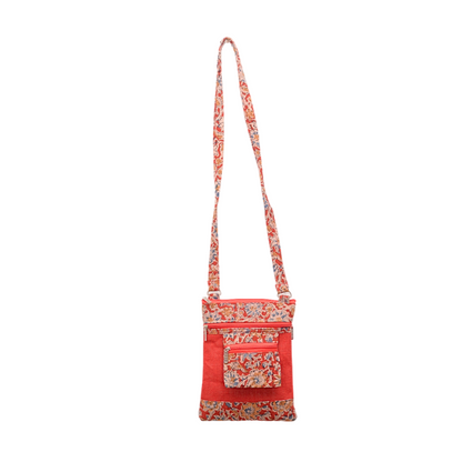 Kalamkari Ladies Sling Bag Red - 1 Pc