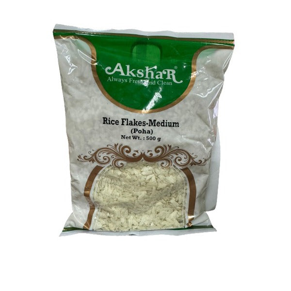 Akshar Poha/Rice Flakes Medium (Beaten Rice) - 500 g