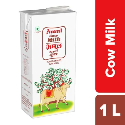 AMUL Homogenised Cow Milk - 1 L