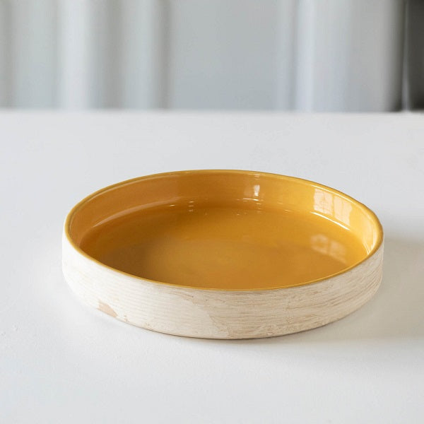 Ellementry Amber Love Ceramic Pasta Bowl For Kitchen/Gifting Purpose(SWTEA1854) - 1 Pc