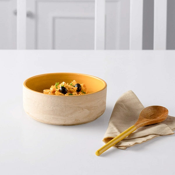 Ellementry Amber Love Ceramic Serving Bowl For Kitchen/Gifting Purpose(SWTEA1851) - 1 Pc