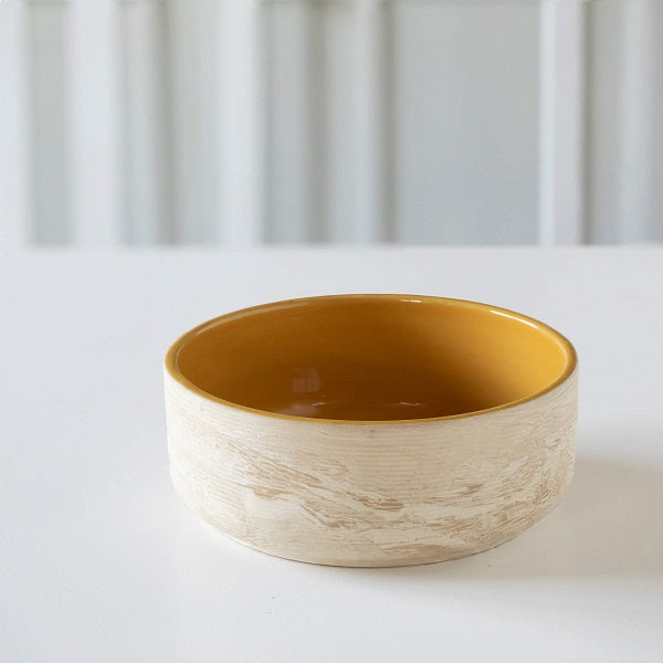 Ellementry Amber Love Ceramic Serving Bowl For Kitchen/Gifting Purpose(SWTEA1851) - 1 Pc