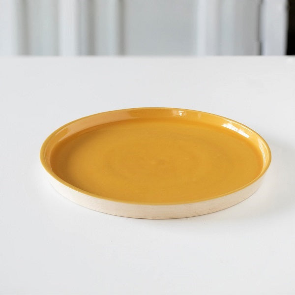 Ellementry Amber Love Ceramic Side Plate For Kitchen/Gifting Purpose(SWTEA1857) - 1 Pc