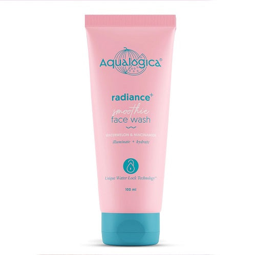 Aqualogica Radiance + Smoothie Face Wash with Watermelon & Niacinamide for Men & Women Reduces Dark Spots & Blemishes - 100 ml