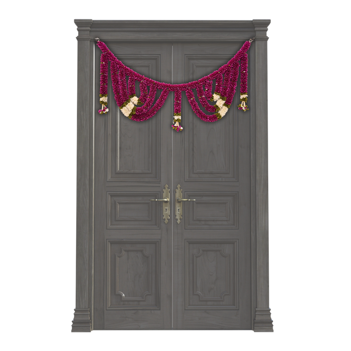 Artificial Cloth Garland Toran Voilet - 1 Pc