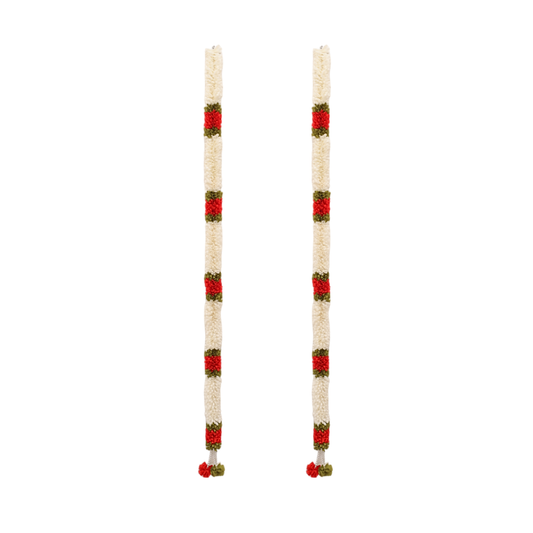 Artificial Door Hanging Thoranam Set White - 6 Feet