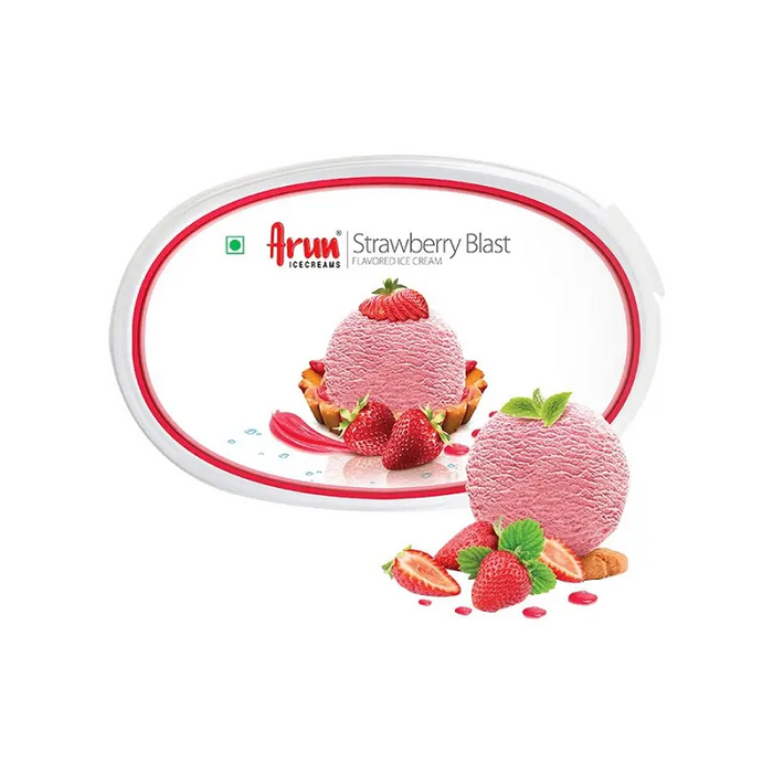 Arun Ice Cream Strawberry Blast Tub (Chilled) - 1 L