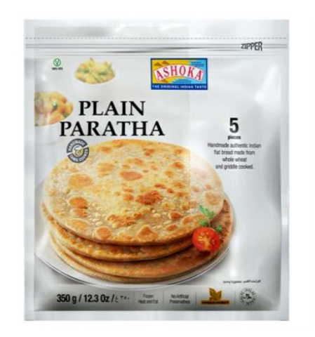 Ashoka Plain Paratha (Chilled) - 400 g (5 Pcs)