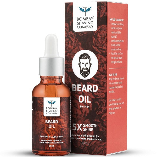 Bombay Shaving Company Beard Oil Cedarwood Beard Oil For Fast Beard Growth & Conditioning - 30 ml