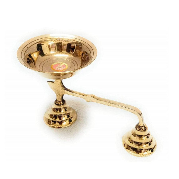 Brass Dhoop Stand Cruved  - 500 g