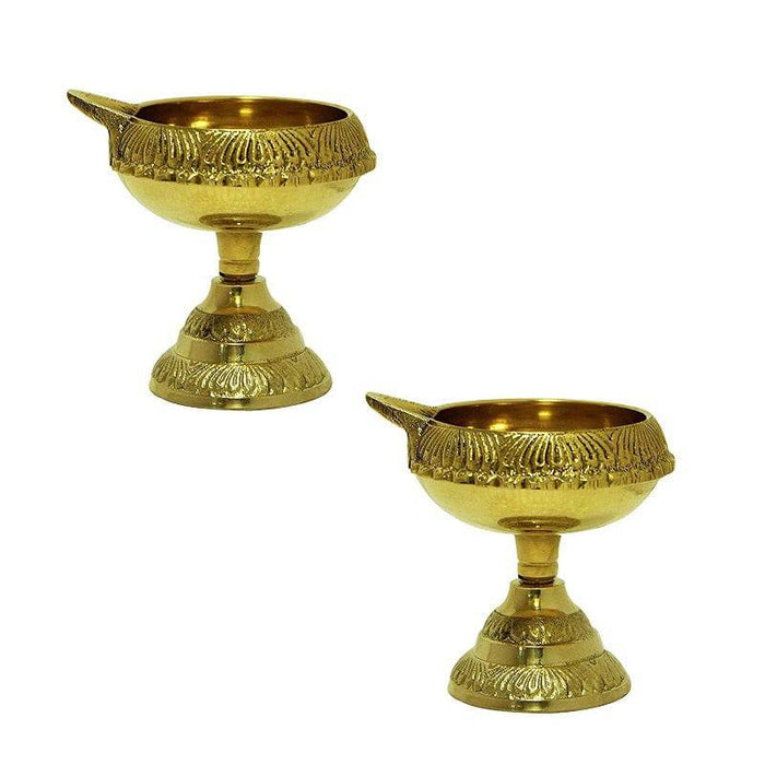 Brass Kuber Lamp - Set of 2