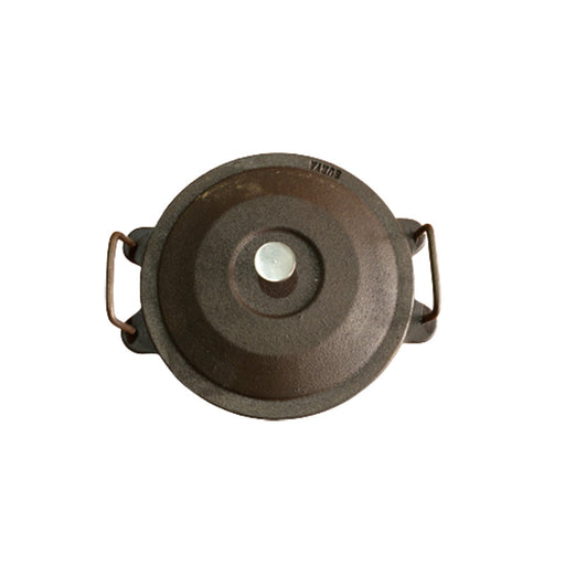 Cast iron kadai with lid - 7 inch - FromIndia.com