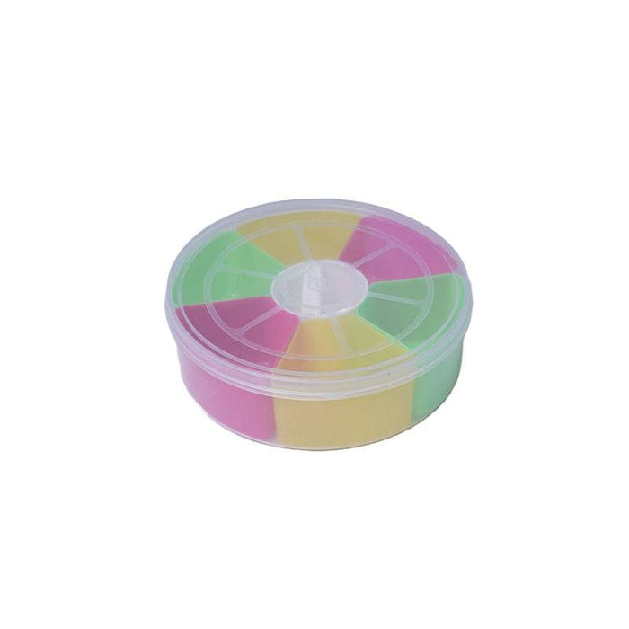 Colorfull Transparent Masala Box Round - 1 Pc