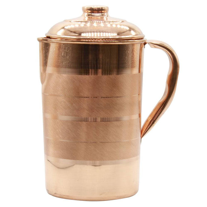 Copper Sembu Water Jug With Glass - 1.5 L