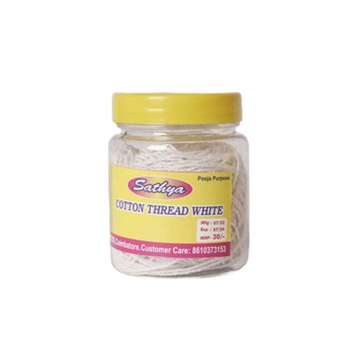 Sathya Cotton White Thread - 1 Pc
