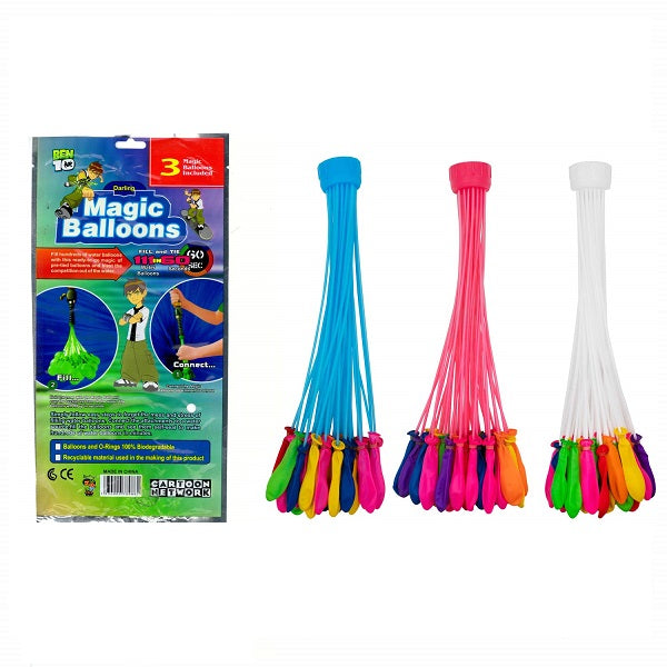 Darling Magic Balloon for Holi Water Balloons No Need to Tie Knots Crazy Quick Fill in 60 Seconds with 1 Universal tap Adapter   - (111 Balloons) Mix Color